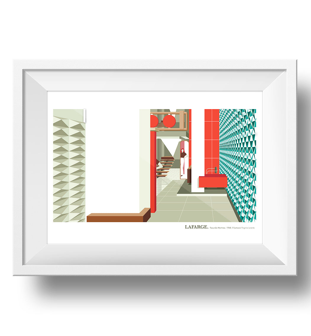 LAMINA EDIFICIO LAFARGE 30X40 // PRINT LAFARGE BUILDING 30X40