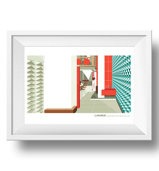 LAMINA EDIFICIO LAFARGE 30X40 // PRINT LAFARGE BUILDING 30X40