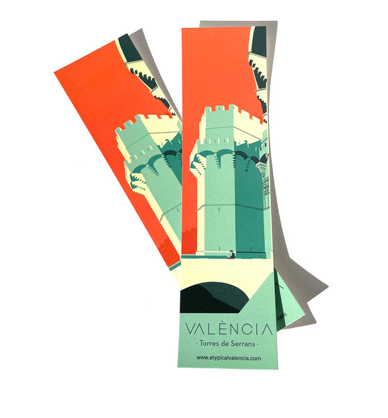 MARCAPÁGINAS TORRES DE SERRANOS / BOOKMARK SERRANOS TOWERS