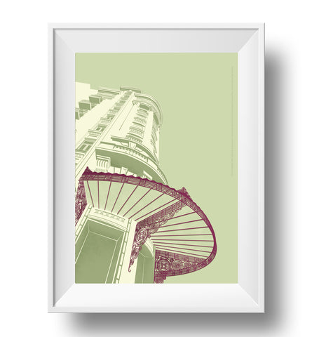 LAMINA EDIFICIO BARRACHINA 30X40 // PRINT BARRACHINA BUILDING 30X40
