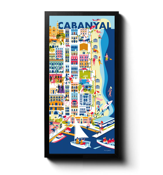 LAMINA BARRIO DEL CABANYAL 23x50 // PRINT CABANYAL  NEIGBORHOOD 23X50