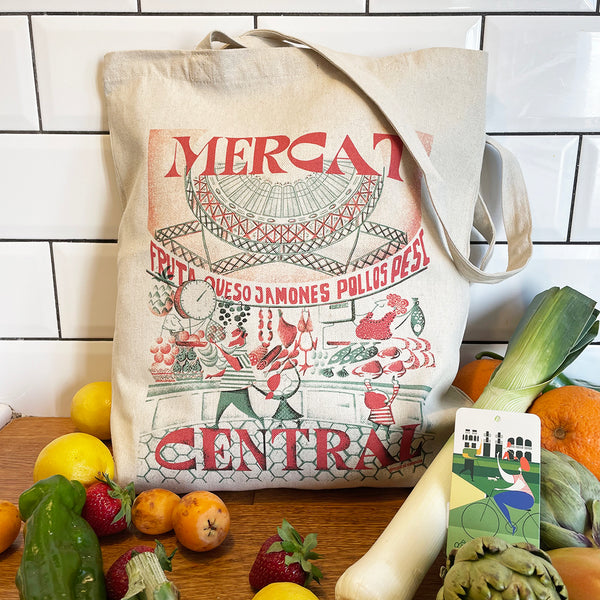 TOTEBAG VENDEDORES MERCAT CENTRAL / CENTRAL MARKET STALL TOTEBAG