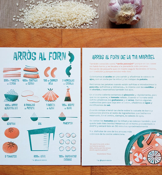 RECETAS VALENCIANAS "ARRÒS AL FORN" / VALENCIAN RECIPES "ARRÒS AL FORN"