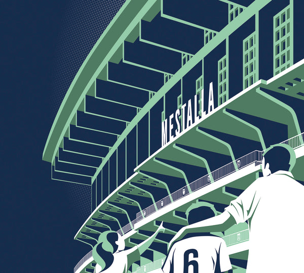 LÁMINA CENTENARIO MESTALLA 40x50 // PRINT CENTENARY OF MESTALLA 40x50