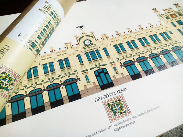 LAMINA "ESTACIÓ DEL NORD" 50x23 // PRINTS "ESTACIÓ DEL NORD" 50X23