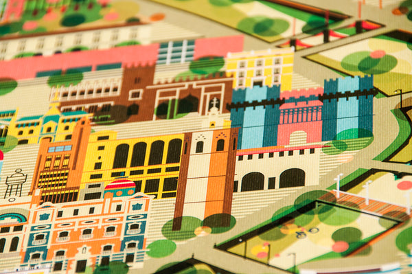 LAMINAS VALENCIA CENTRO HISTÓRICO 40X50  // PRINT VALENCIA CITY CENTER 40X50