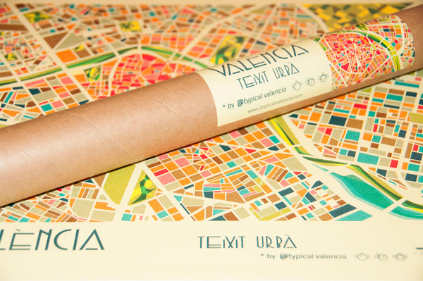 LÁMINA "VALÈNCIA TEIXIT URBÀ" XL 50X70// PRINT "VALÈNCIA TEIXIT URBÀ" XL 50X70