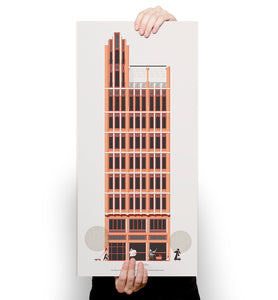 LAMINA EDIFICIO CERVERA 23x50 // PRINT CERVERA BUILDING 23X50