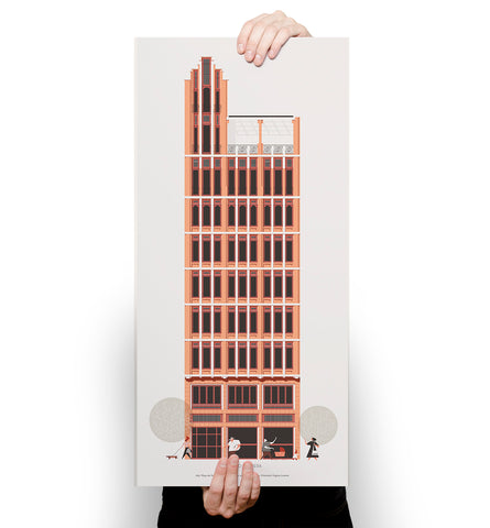 LAMINA EDIFICIO CERVERA 23x50 // PRINT CERVERA BUILDING 23X50