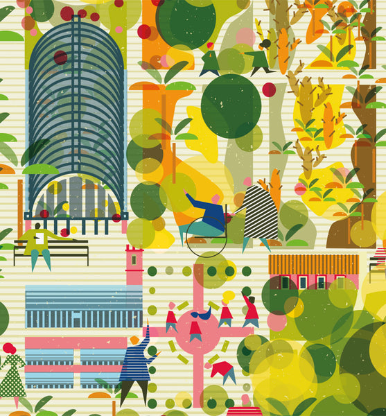 LAMINA EL BOTÀNIC 23x50 // PRINT THE BOTANICAL GARDEN 23x50