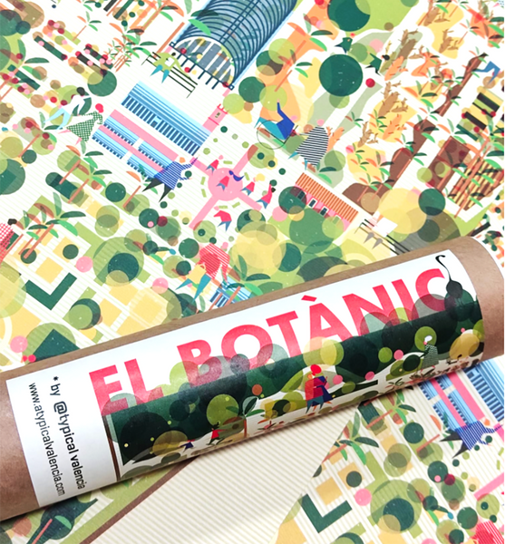 LAMINA EL BOTÀNIC 23x50 // PRINT THE BOTANICAL GARDEN 23x50