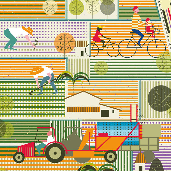 LAMINA L'HORTA 23x50 // PRINT VALENCIA ORCHARD 23x50