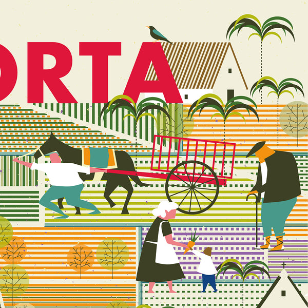 LAMINA L'HORTA 23x50 // PRINT VALENCIA ORCHARD 23x50