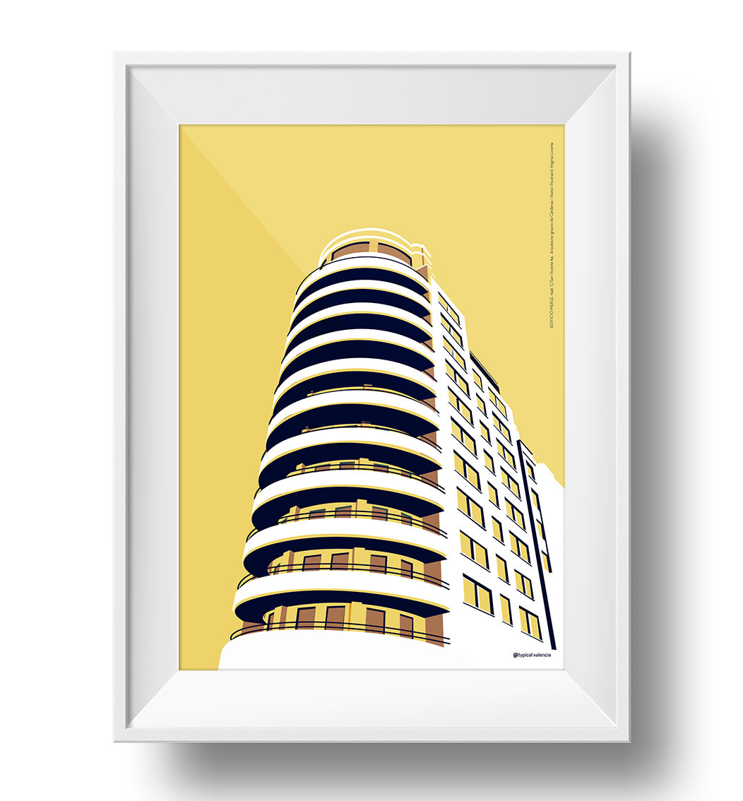LÁMINA / PRINT EDIFICIO MERLE VARIOS FORMATOS