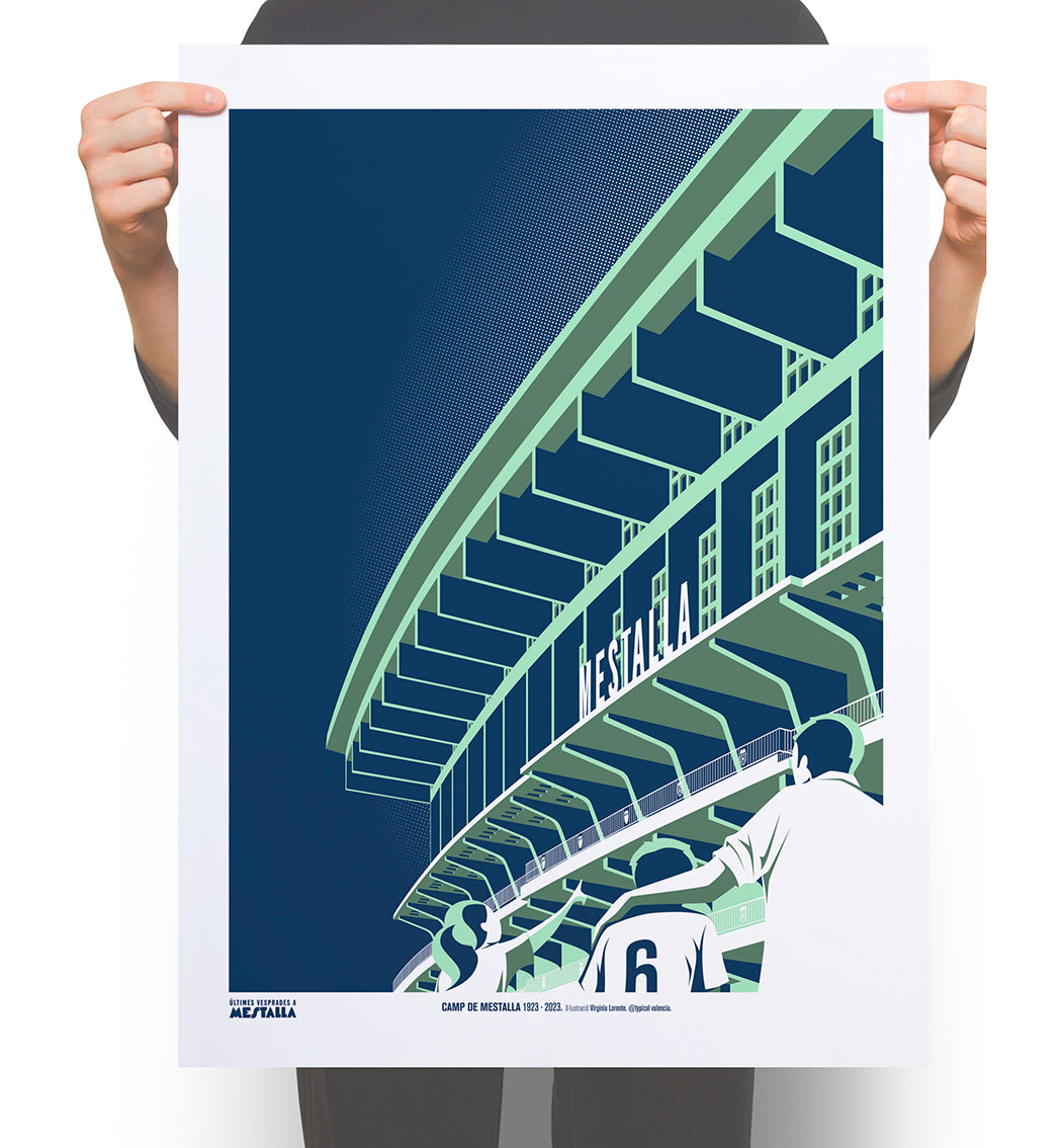 LÁMINA CENTENARIO MESTALLA 40x50 // PRINT CENTENARY OF MESTALLA 40x50