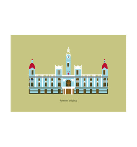 POSTAL / POSTCARD MONUMENTOS AYUNTAMIENTO