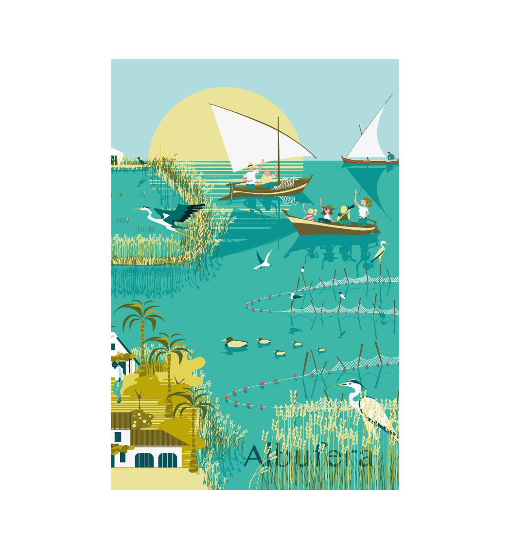 POSTAL / POSTCARD ALBUFERA DE VALÈNCIA 03