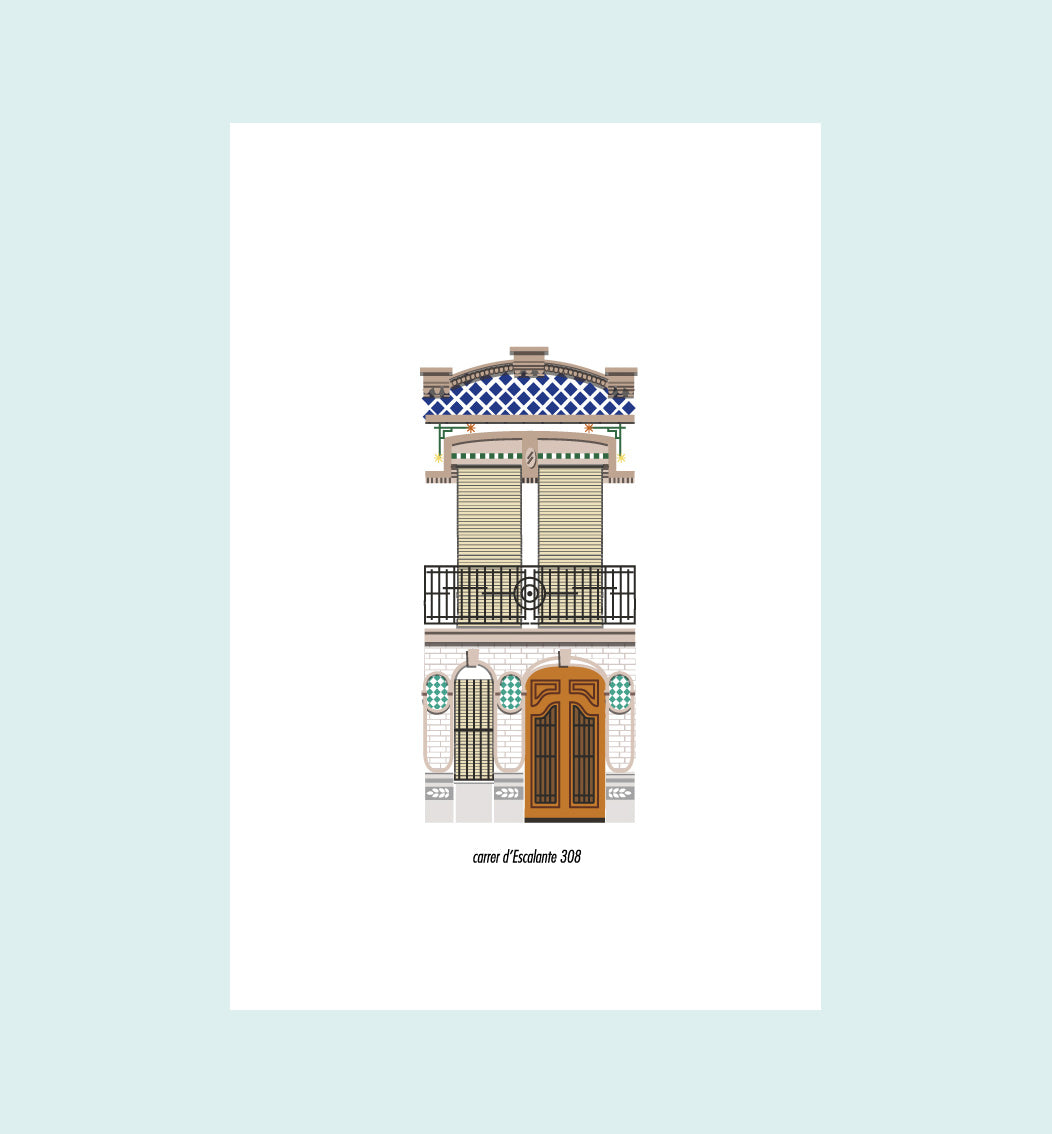 POSTAL / POSTCARD CABANYAL ESCALANTE 308
