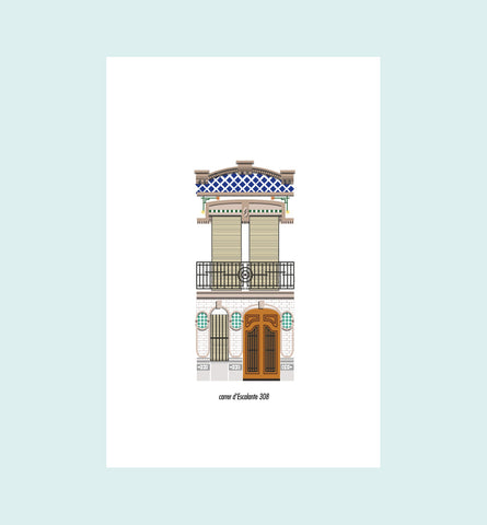 POSTAL / POSTCARD CABANYAL ESCALANTE 308
