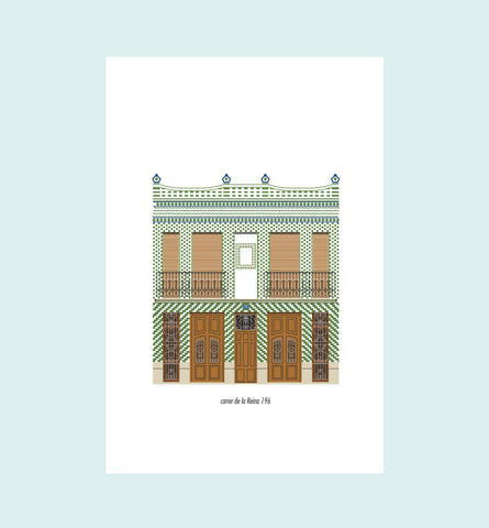 POSTAL / POSTCARD CABANYAL REINA 196