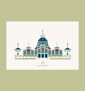 POSTAL / POSTCARD FACHADA MERCAT CENTRAL