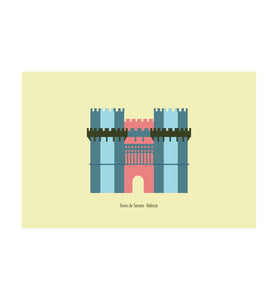 POSTAL/POSTCARD MONUMENTOS TORRES SERRANOS