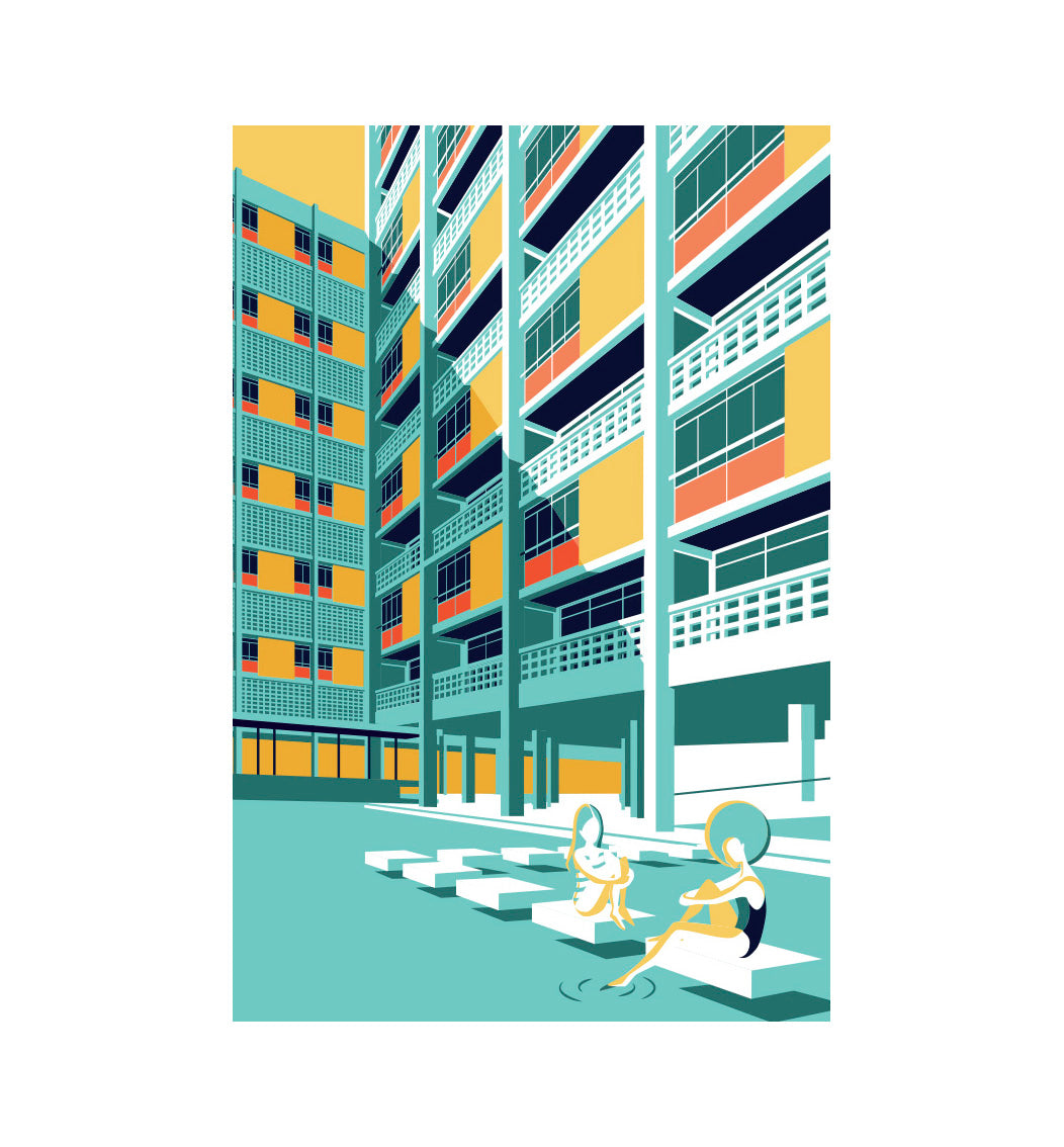 POSTAL / POSTCARD EDIFICIO SANTA MARIA MICAELA