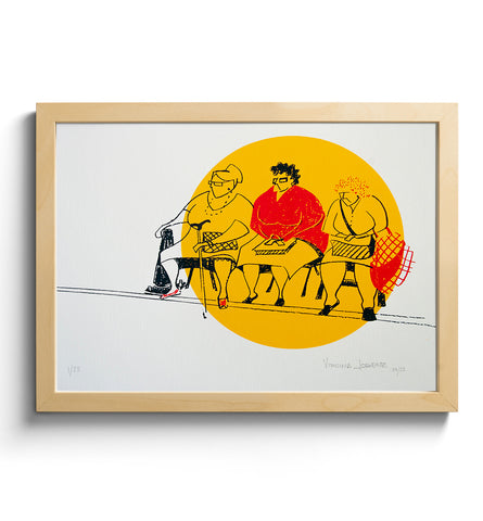 SERIGRAFIA MIS SEÑORAS 40x30 / SCREENPRINTING MY LADIES 40x30