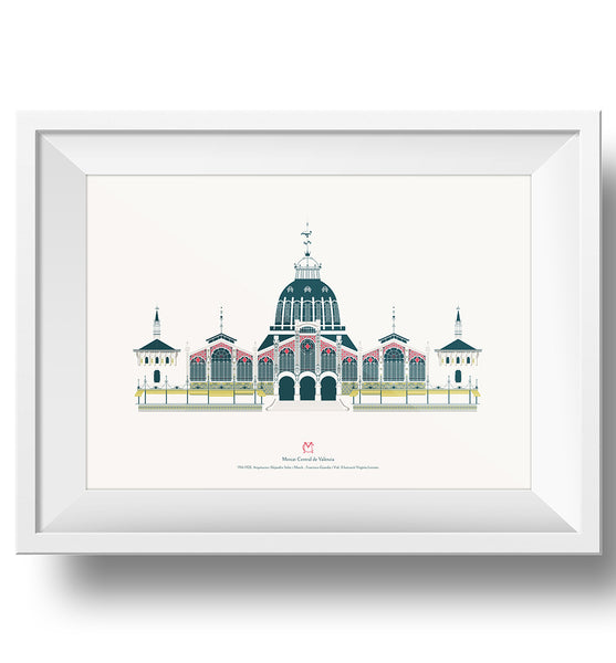 LAMINAS FACHADA MERCADO CENTRAL / PRINTS CENTRAL MARKET MAIN FACADE 40X30