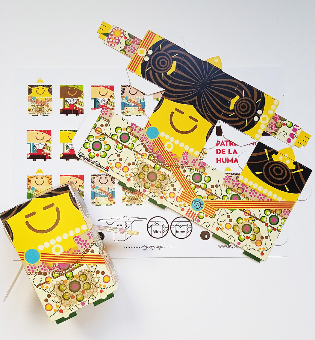 MONTABLE FALLERA 03 // FOLDABLE PAPER TOY FALLERA 03