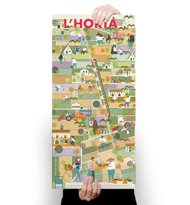 LAMINA L'HORTA 23x50 // PRINT VALENCIA ORCHARD 23x50